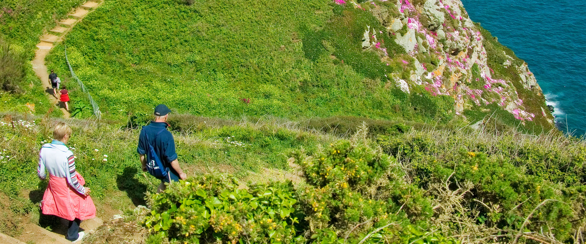 Cliff walkers - Images courtesy of VisitGuernsey